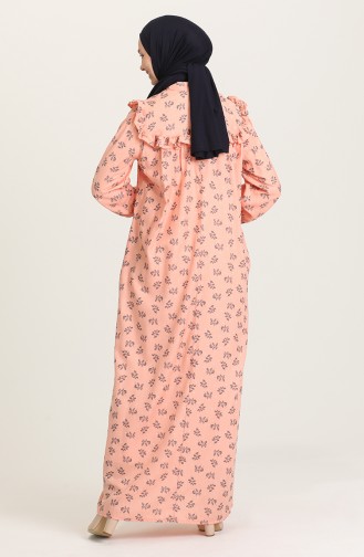 Lachsrosa Hijab Kleider 21Y8337-06