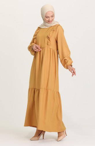 Robe Hijab Moutarde 21Y8356-01