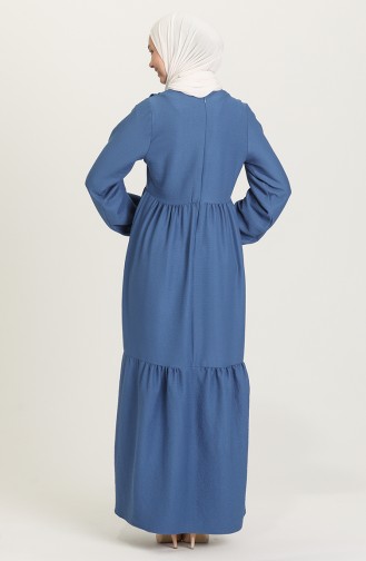 Indigo Hijab Dress 21Y8356-05