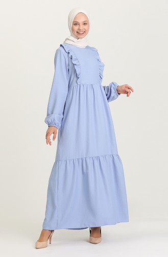 Robe Hijab Bleu 21Y8356-08