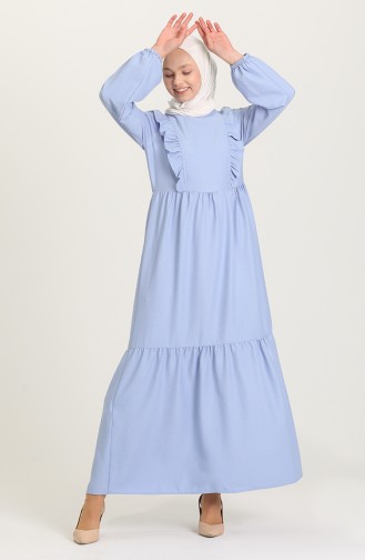 Robe Hijab Bleu 21Y8356-08
