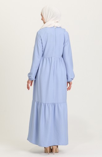 Blau Hijab Kleider 21Y8356-08