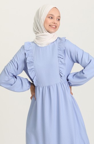 Blue Hijab Dress 21Y8356-08