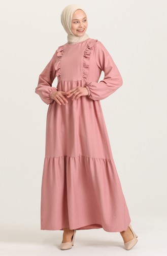 Dusty Rose Hijab Dress 21Y8356-09
