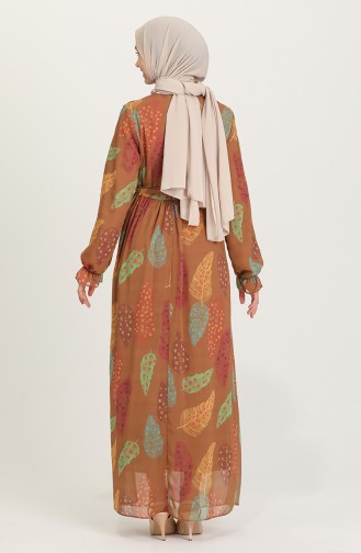 Robe Hijab Tabac 21Y8374-04