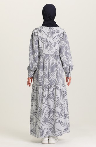 Robe Hijab Gris 21Y8381A-01