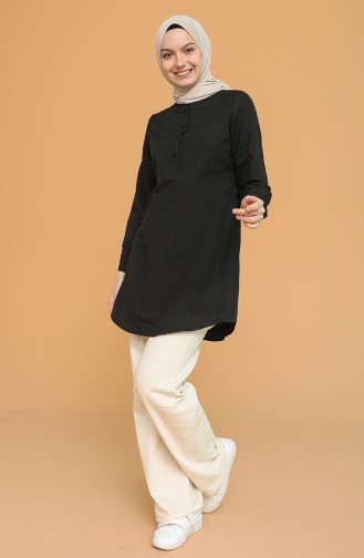 Mandarin Collar Tunic 2538-01 Black 2538-01