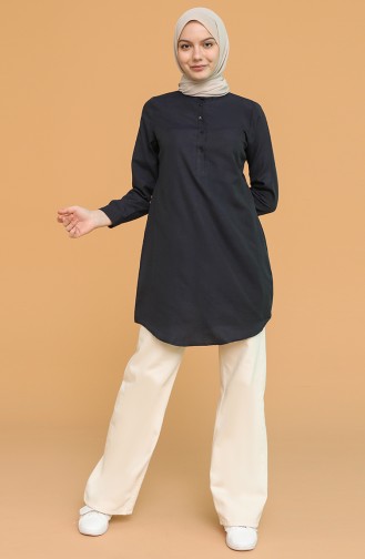 Navy Blue Tuniek 2538-04