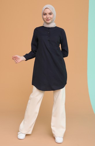 Navy Blue Tuniek 2538-04