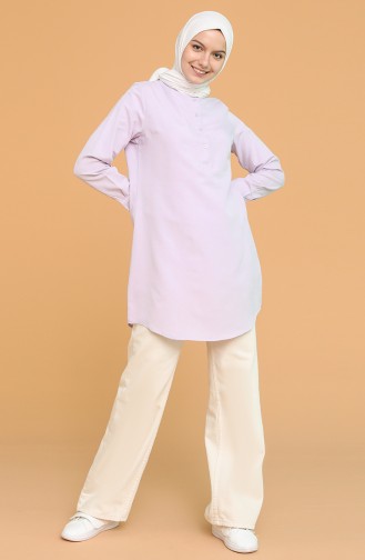 Mandarin Collar Tunic 2538-07 Lilac 2538-07