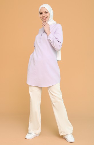 Mandarin Collar Tunic 2538-07 Lilac 2538-07