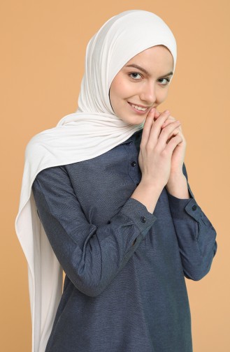 Mandarin Collar Tunic 2538-09 Indigo 2538-09