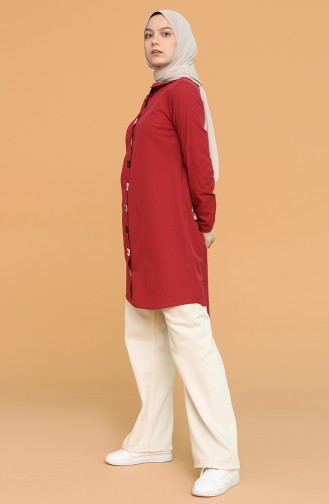 Claret red Tuniek 6437-12