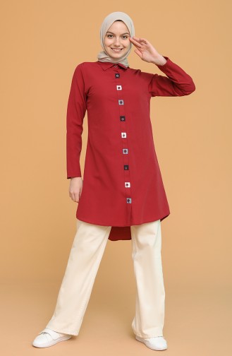 Claret red Tuniek 6437-12