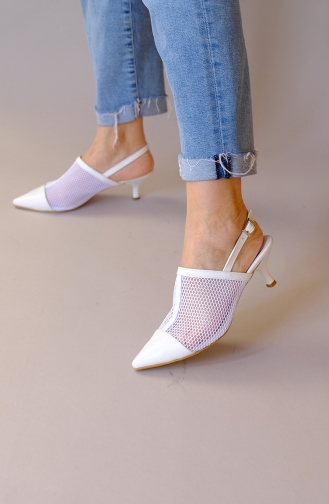 White High-Heel Shoes 302003-01