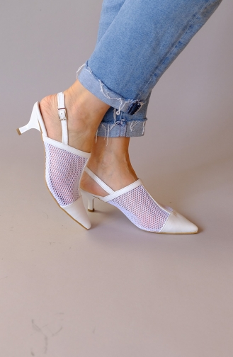 White High-Heel Shoes 302003-01