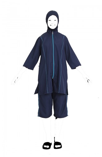 Navy Blue Swimsuit Hijab 212012-03