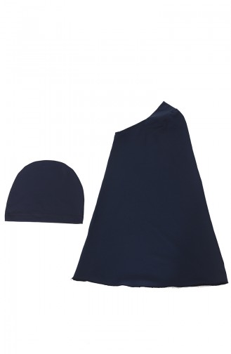 Dunkelblau Hijab Badeanzug 212012-03