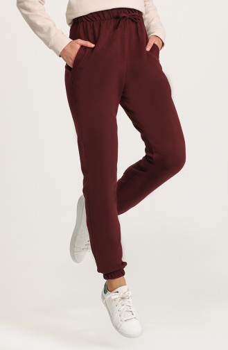 Jogger Eşofman Altı 0037-08 Bordo