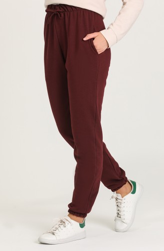 Sweatpants أحمر كلاريت 0037-08