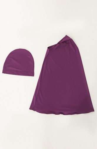 Purple Modest Swimwear 21215-02