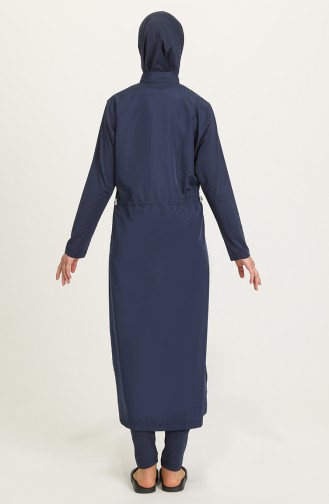 Maillot de Bain Hijab Bleu Marine 21500-02