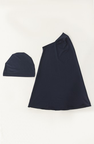 Navy Blue Modest Swimwear 21500-02