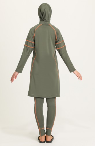 Khaki Hijab Badeanzug 21624-01