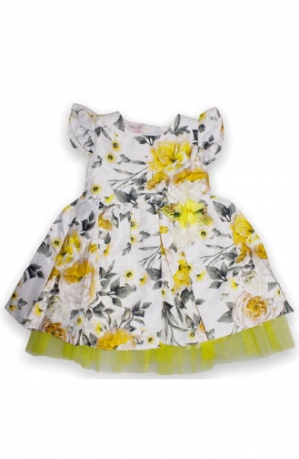 Yellow Children`s Dress 5044-04