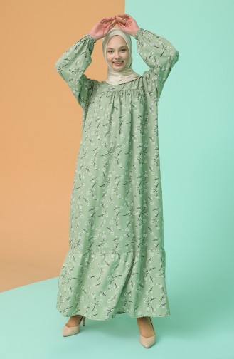 Robe Hijab Vert noisette 21Y8361-01