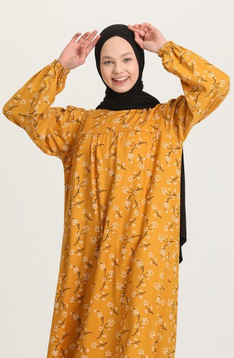 Senf Hijab Kleider 21Y8361-02