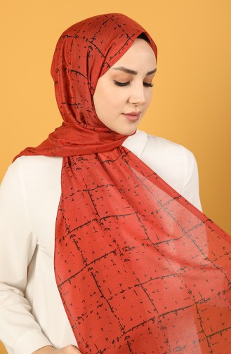 Brick Red Shawl 8019-03