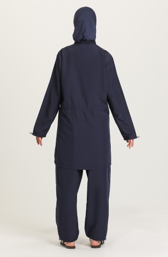 Navy Blue Modest Swimwear 212011-01