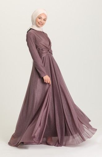 Lila Hijab-Abendkleider 5397-04