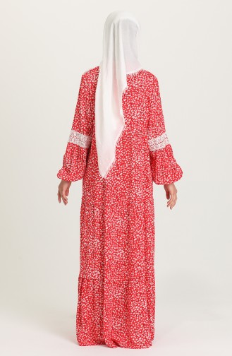 Robe Hijab Rouge 5223-01