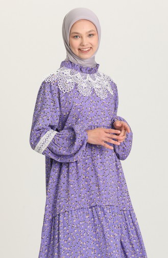 Purple Hijab Dress 5223A-01