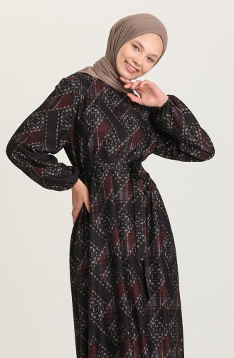 Robe Hijab Bordeaux 2201-01