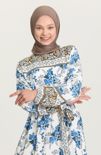 Indigo Hijab Kleider 2167-03
