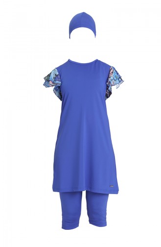 Saxon blue Swimsuit Hijab 21703-01
