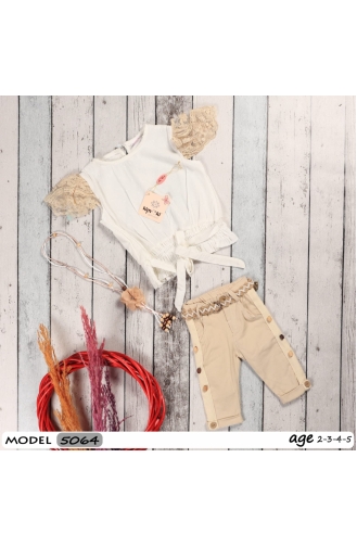 Cream Baby & Kid Suit 5064-02