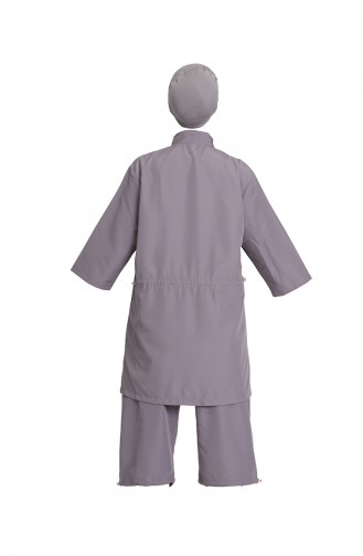 Gray Modest Swimwear 212012-02