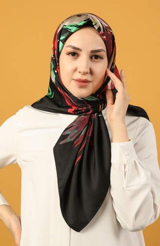 Aker S Twill Eşarp 7894-797-913 Siyah Yeşil