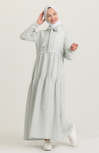 Robe à Volants 1603-03 Vert 1603-03