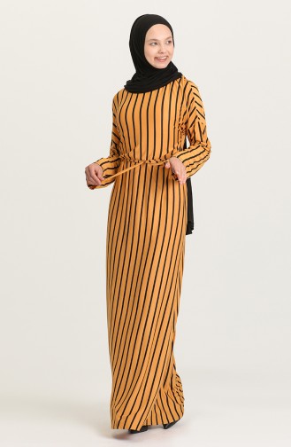 Robe Hijab Moutarde 8062-03