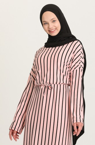 Powder Hijab Dress 8062-02