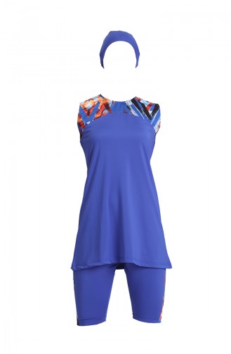 Saxon blue Swimsuit Hijab 21801-02