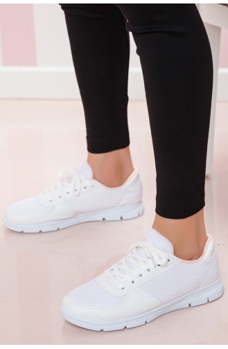 White Sport Shoes 06-01