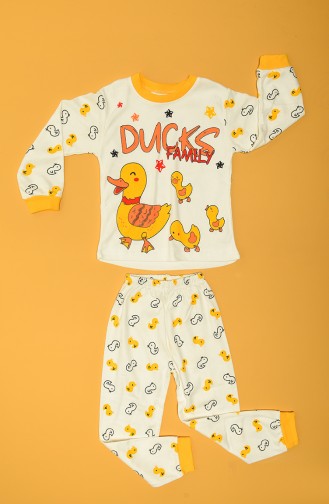 Yellow Children`s Pajamas 80928-01