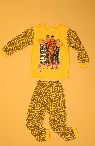 ملابس نوم للأطفال أصفر 80587-01