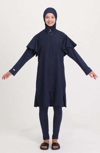 Navy Blue Swimsuit Hijab 21403-02